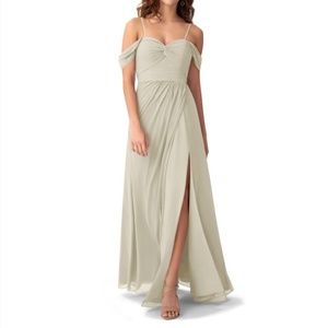 Floor length chiffon dress